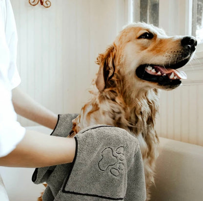 Saugfähiges Handtuch für Haustiere